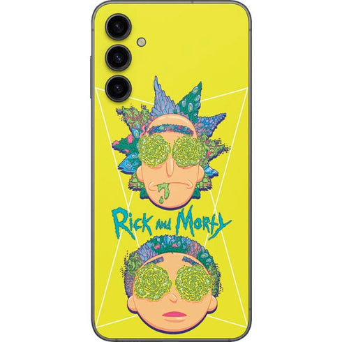 Adult Swim Rick and Morty Rick and Morty Portal Eyes Galaxy A14 5G Skin